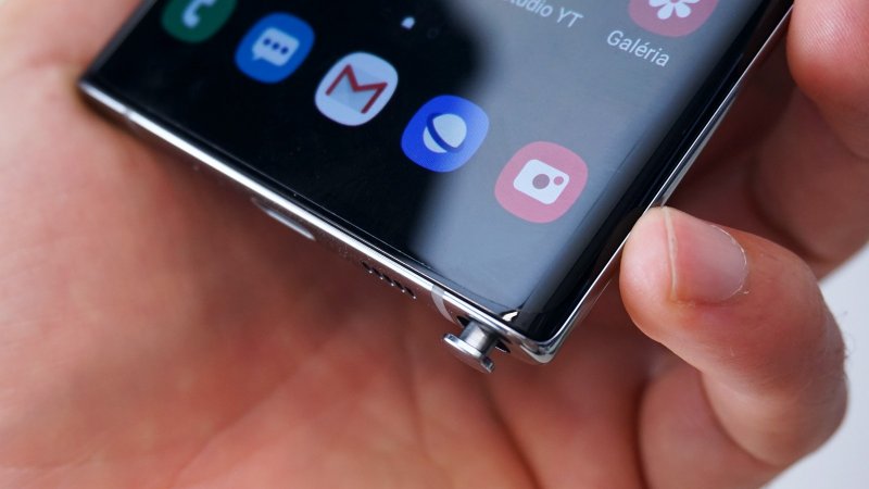 Samsung Galaxy Note 10 - umiestnenie dotykového pera  