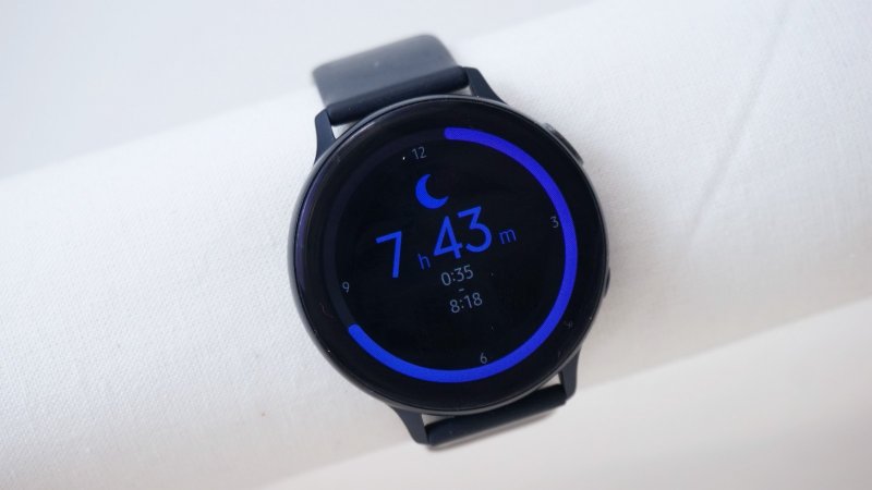 Samsung Galaxy Watch Active 2 - dnes zaznamenaný spánok