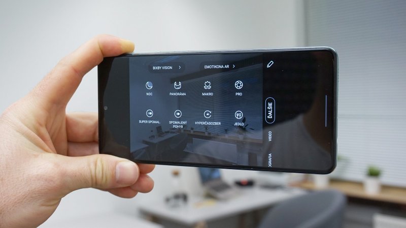 Samsung Galaxy A71 - režimy fotoaparátu