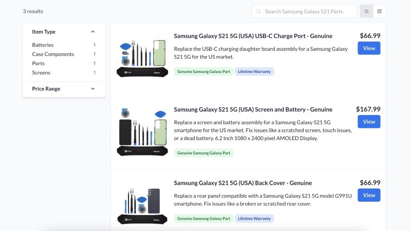 Samsung Self-Repair 