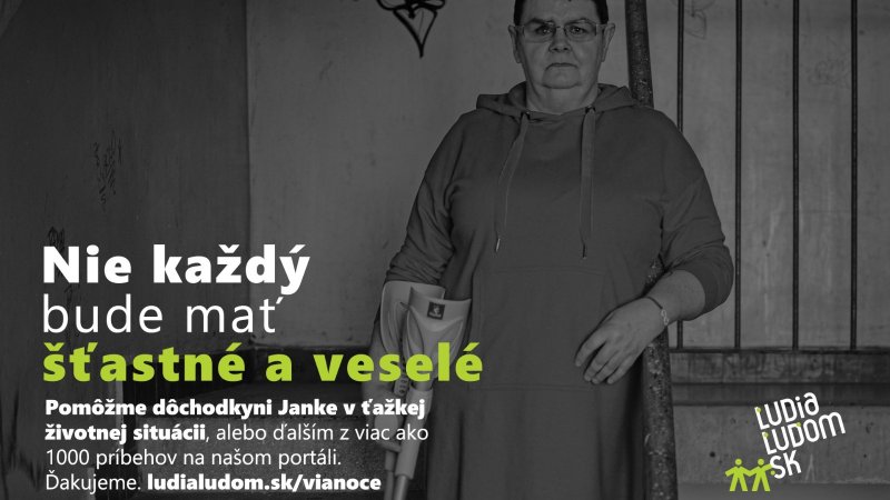 Portál ĽudiaĽuďom.sk pomáha ľuďom v núdzi nielen na Vianoce