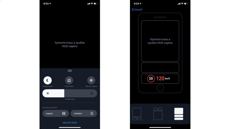 Sygic Head-Up Display prispôsobenie