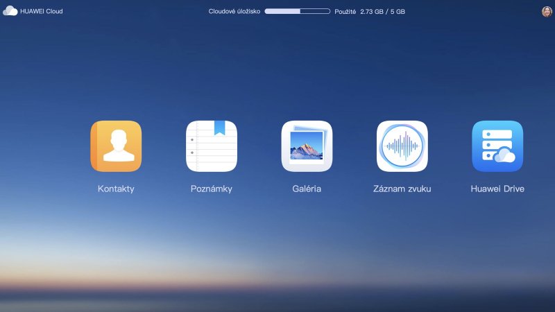 Huawei Cloud webové rozhranie