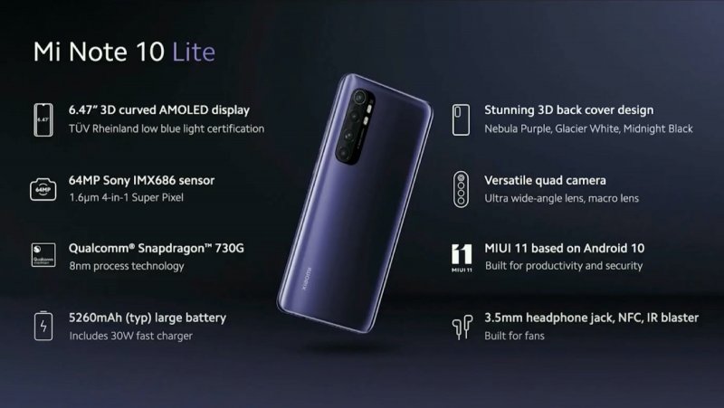Xiaomi Mi Note 10 Lite