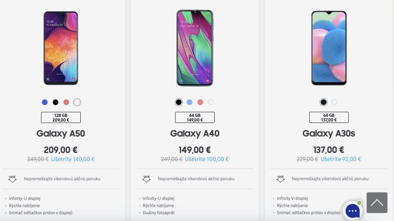 Pri nákupe smartfónov radu Galaxy A ušetríte 40 %