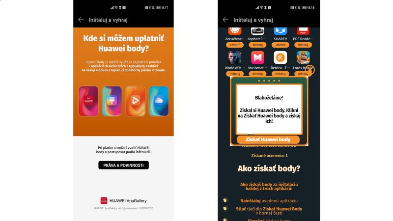 Huawei akcia Inštaluj a vyhraj