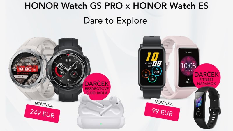 Honor Watch GS Pro a Watch ES s darčekom