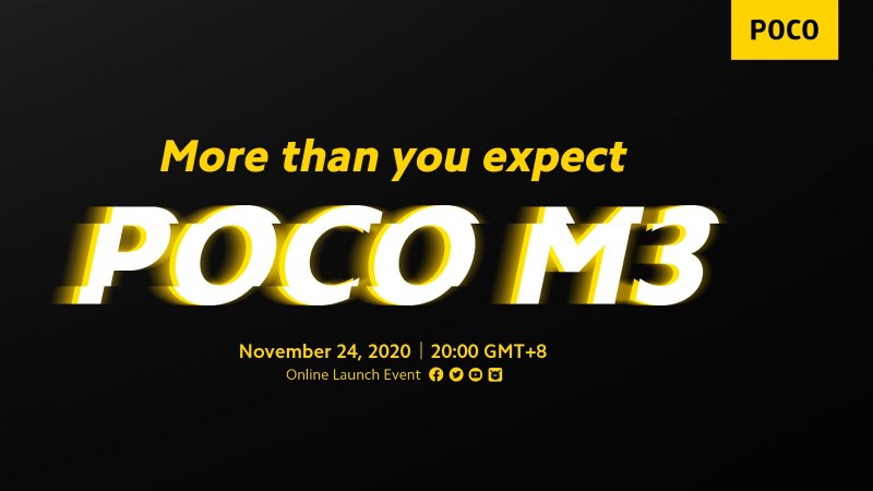 Poco M3 príde 24. novembra