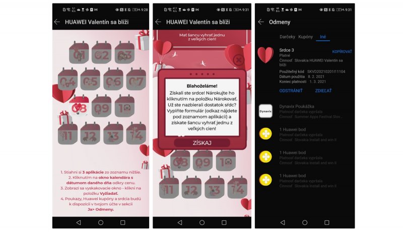 Huawei AppGallery: valentínska súťaž o množstvo cien