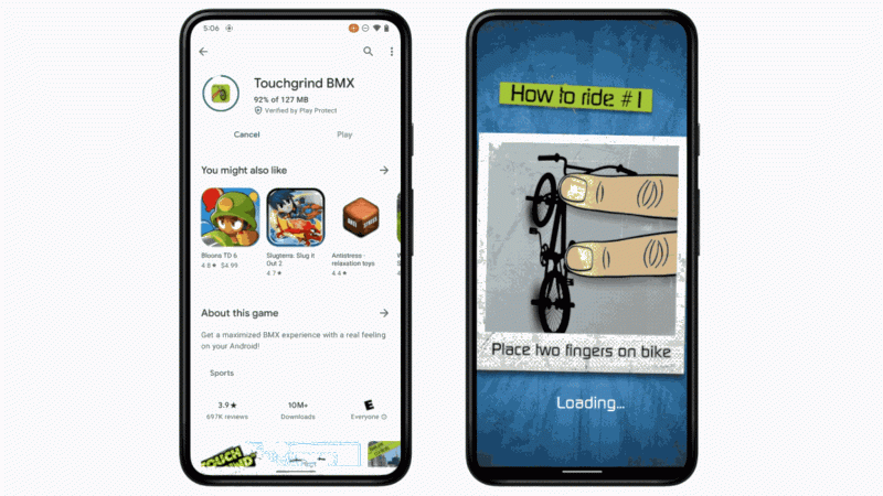 Android 12 vám umožní hrať hry už počas ich sťahovania 